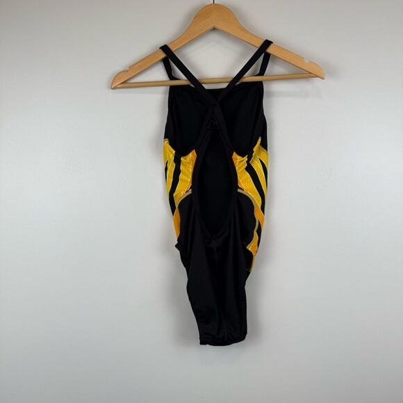 TYR SPORT Women's Phoenix Splice DiamondFit Swimsuit Size 30 Black/Gold - Picture 4 of 7